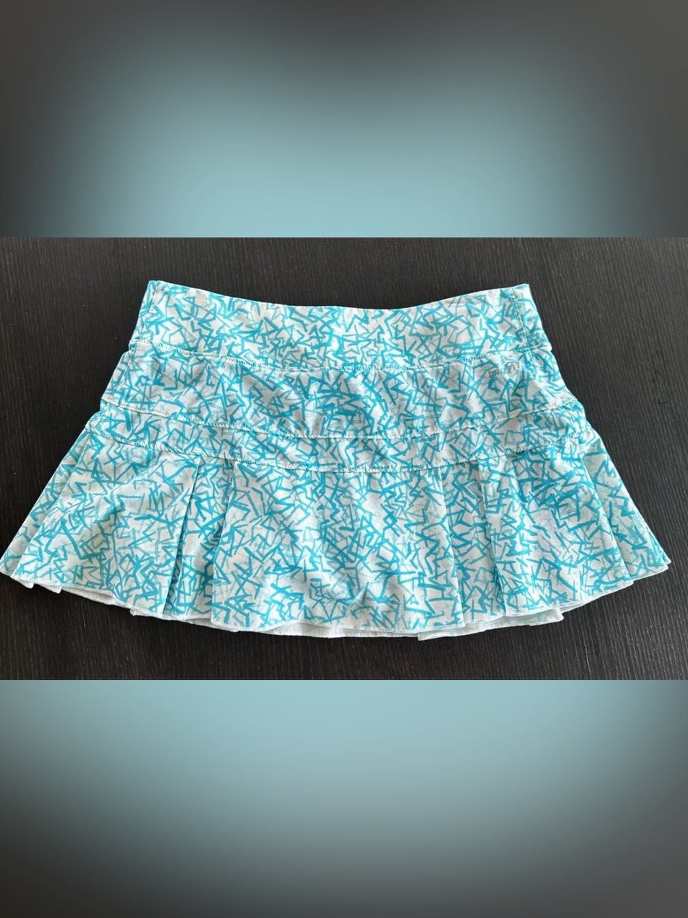 Nike Turquoise & White Athletic Skirt